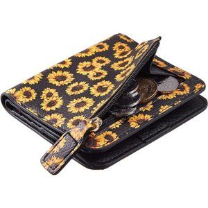 Womens Rfid Blocking Small Compact Bifold Luxury Genuine Leather Pocket Wallet